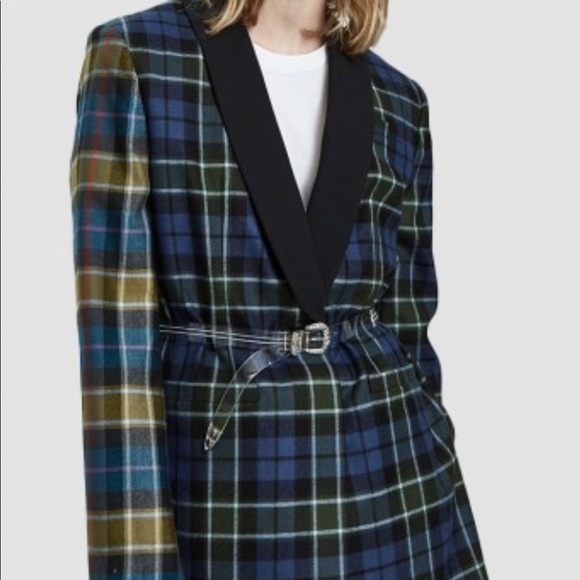 tibi plaid blazer